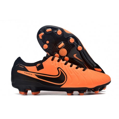 Botas de fútbol Nike Tiempo Legend 10 Elite FG Naranja Negro