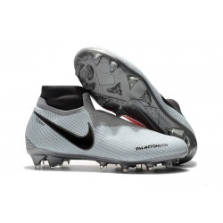 Nike Zapatillas Phantom Vision Elite Dynamic Fit FG Gris Rojo