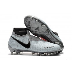 Nike Zapatillas Phantom Vision Elite Dynamic Fit FG Gris Rojo