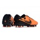 Botas de fútbol Nike Tiempo Legend 10 Elite FG Naranja Negro