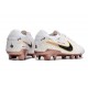 Botas de fútbol Nike Tiempo Legend 10 Elite FG Blanco Oro Negro