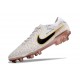 Botas de fútbol Nike Tiempo Legend 10 Elite FG Blanco Oro Negro