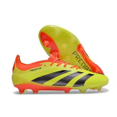 Adidas Predator Elite L FG Amarillo Negro Rojo