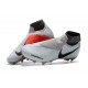 Nike Zapatillas Phantom Vision Elite Dynamic Fit FG Gris Rojo