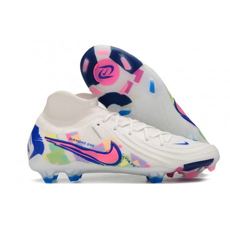 Botas Nike Phantom Luna II Elite FG Blanco Rosa Azul