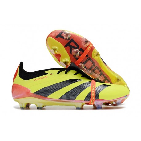 Botas adidas Predator Elite FT FG Amarillo Negro Rojo