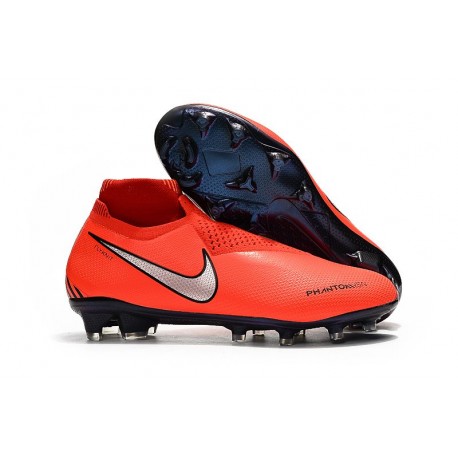 Nike Zapatillas Phantom Vision Elite Dynamic Fit FG Rojo Plata