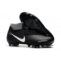 Botas de Fútbol Nike Phantom Vision Elite DF FG Negro Rojo Plata