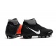 Botas de Fútbol Nike Phantom Vision Elite DF FG Negro Rojo Plata