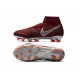 Botas de Fútbol Nike Phantom Vision Elite DF FG Rojo Plata